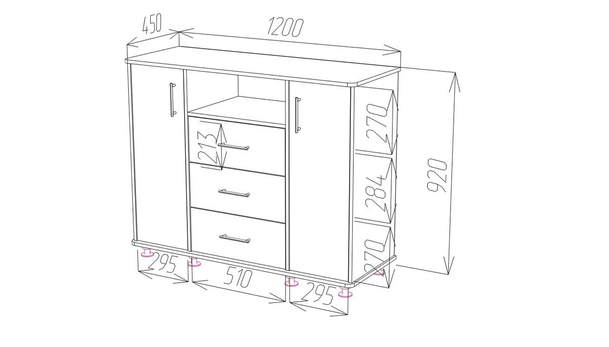 Комод Пирамида К-15 Крафт Золотой - купить в Москве, цены на Мегамаркет ...