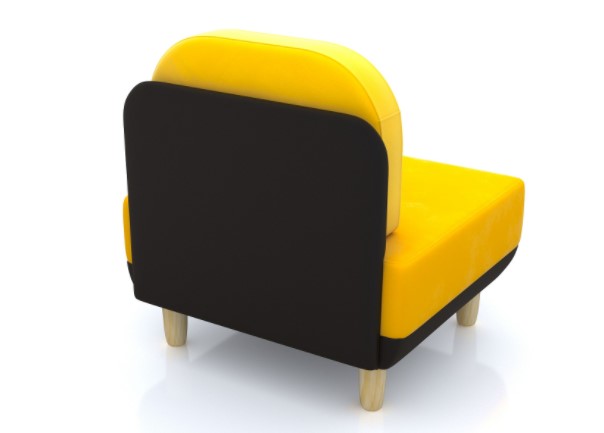 Кресло Anderson Торли AND_733, velvet yellow/бежевый