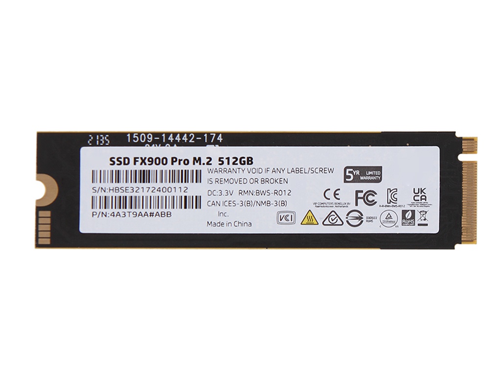 SSD накопитель HP FX900 Pro M.2 2280 512 ГБ (4A3T9AA#ABB) - купить в Москве, цены в интернет-магазинах Мегамаркет