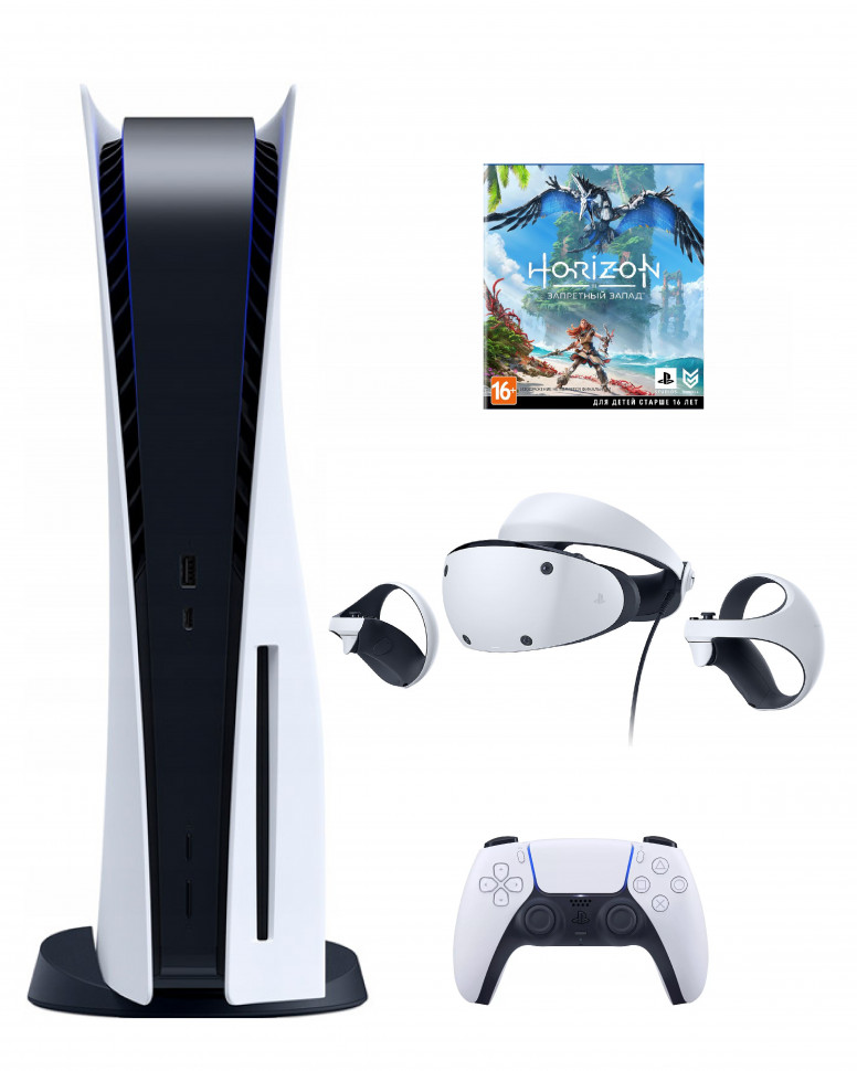 Игровая приставка Sony PlayStation 5 (3-ревизия)+Шлем Sony Playstation VR 2 + Horizon Call - купить в Bazaro-shop, цена на Мегамаркет