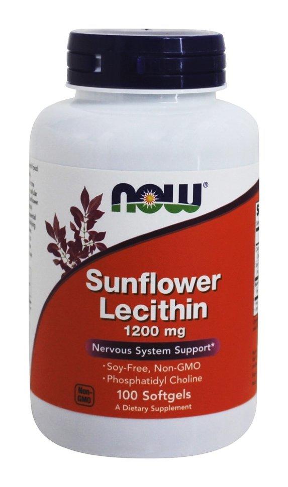 Лецитин подсолнечный NOW Sunflower Lecithin 1200 мг капсулы 100 шт. - купить в ИП Зайвов Дмитрий Игоревич, цена на Мегамаркет