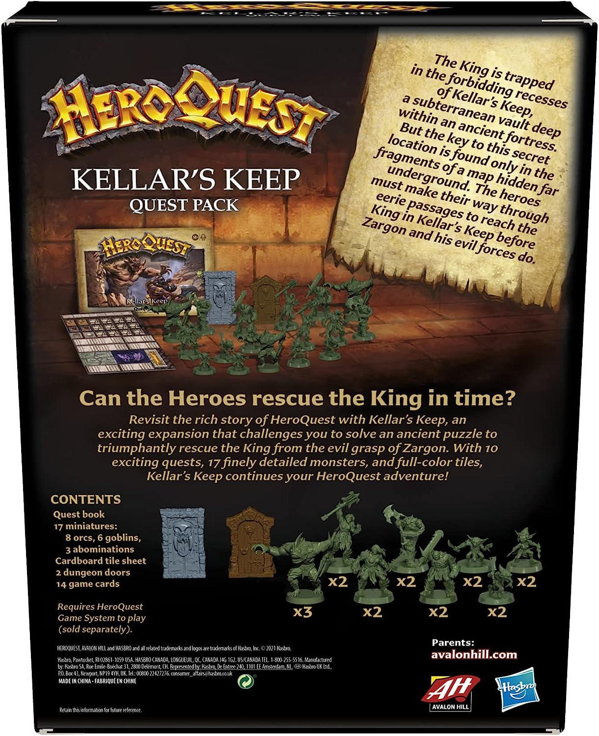 Lord of quests пролетарская ул 25 фото Дополнение для игры Hasbro HeroQuest: Game System Kellar's Keep Quest Pack на ан