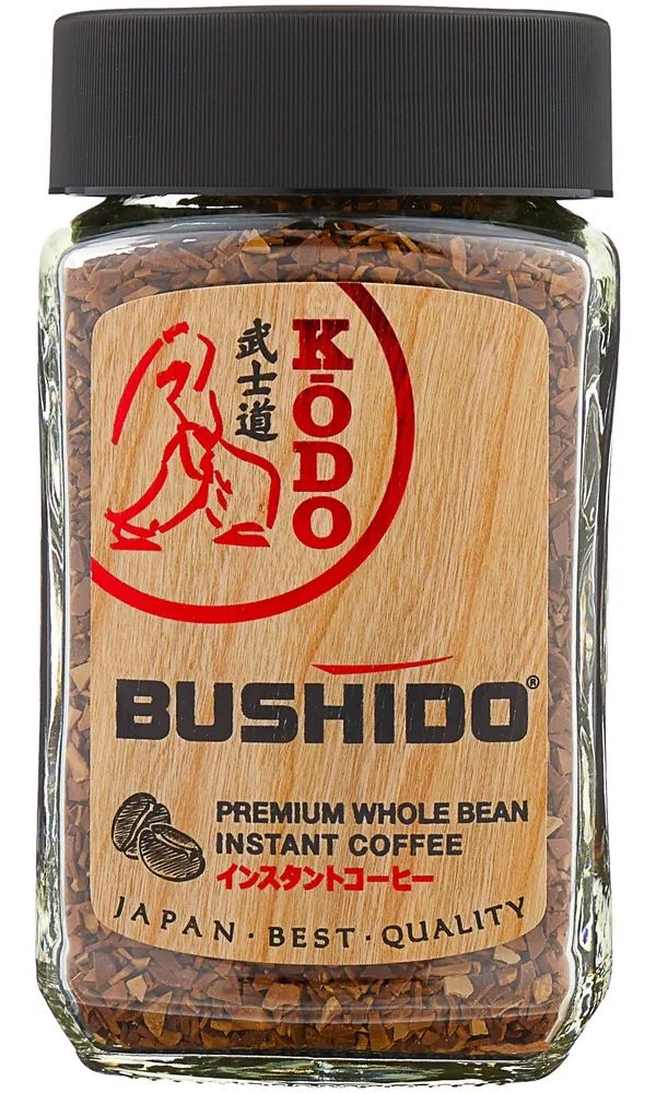 Купить кофе растворимый Bushido Kodo, 95 г, цены на Мегамаркет | Артикул: 100051913966