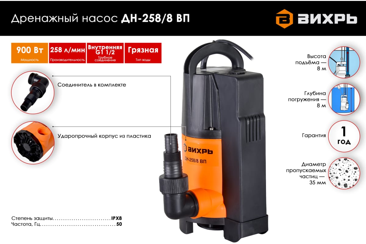 Дренажный Насос Вихрь 550 Купить