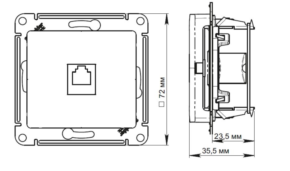 Размер интернета. Schneider Electric Atlas Design Размеры. Schneider Electric Atlas Design чертеж. Розетка rj45 Schneider Electric схема подключения. Чертеж размер розетки rj45 Legrand Valena.