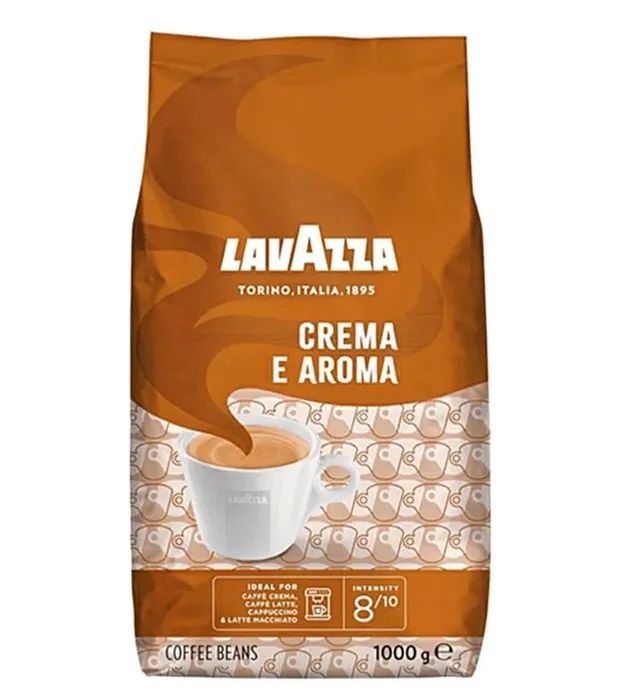 Купить кофе в зернах Lavazza Crema e Aroma, арабика, робуста, 1 кг, цены на Мегамаркет | Артикул: 100051913010