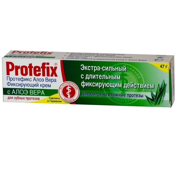 Крем для фиксации зубных протезов Протефикс экстрасильный алоэ 40мл