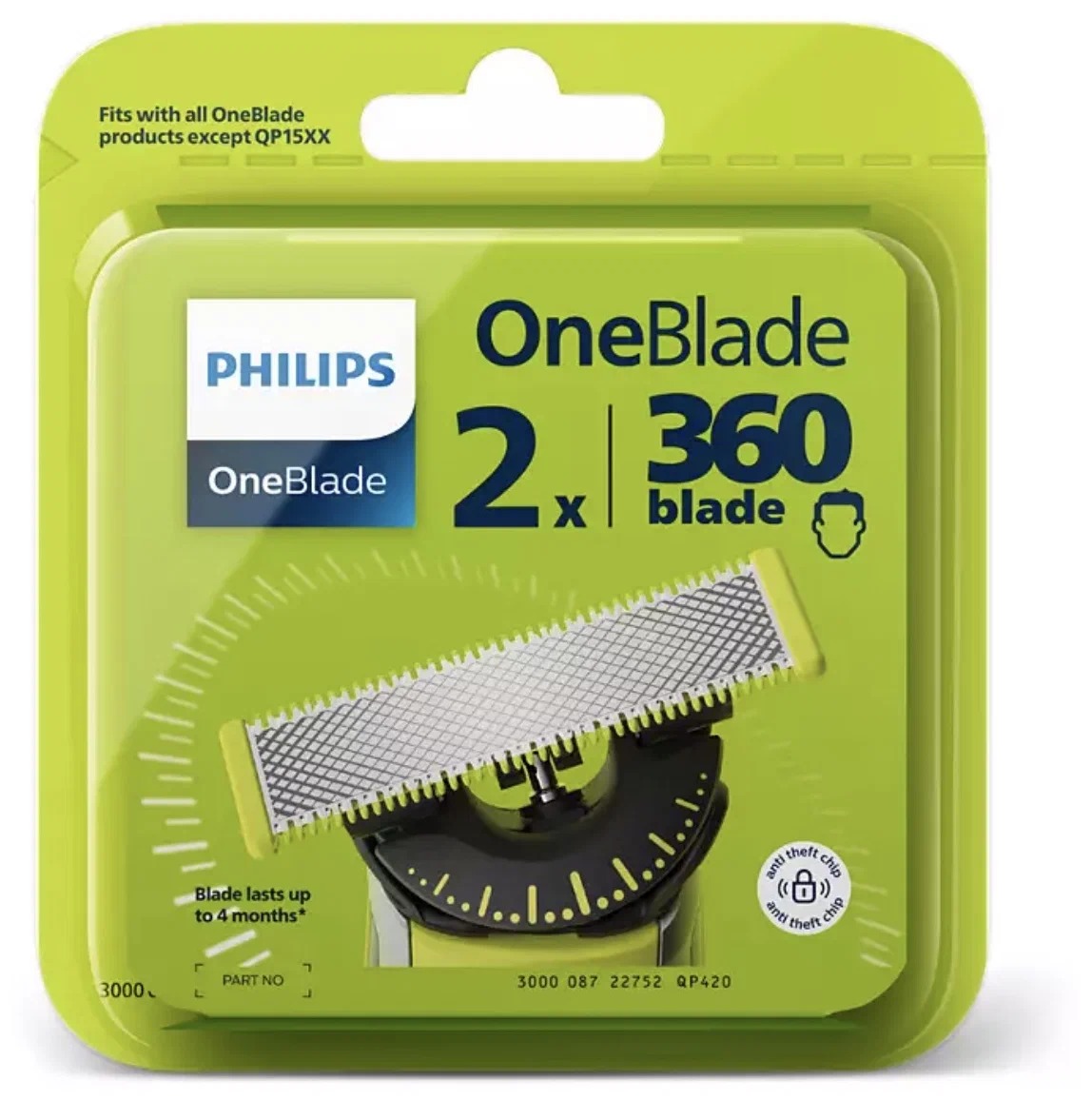 Сменное лезвие для триммера Philips OneBlade QP420/50, купить в Москве, цены в интернет-магазинах на Мегамаркет