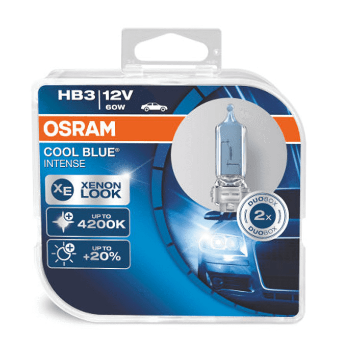 OSRAM 9005CBI-HCB Лампа HB3 12V- 60W (P20d) COOL BLUE INTENSE (коробка 2шт.)