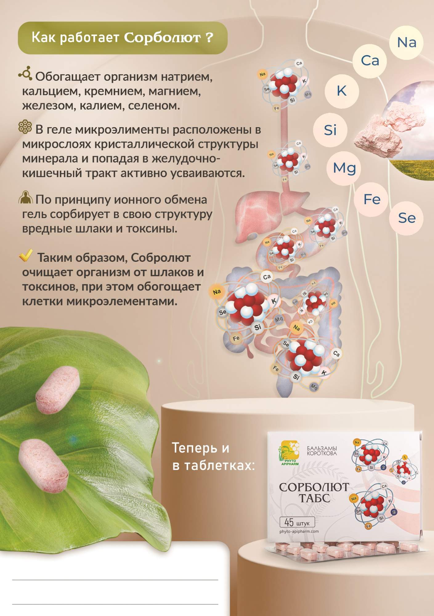 Минеральный комплекс Бальзамы Короткова Сорболют, гель, 250 г - купить в  интернет-магазинах, цены на Мегамаркет | макро- и микроэлементы 640