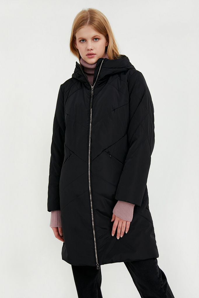 Пальто женское Finn Flare A20-11007 черное S