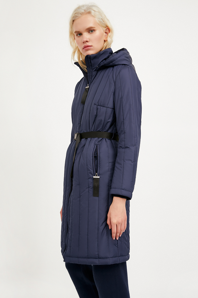 Пальто женское Finn Flare A20-32027 синее XS