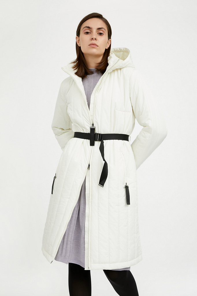 Пальто женское Finn Flare A20-32027 бежевое XL