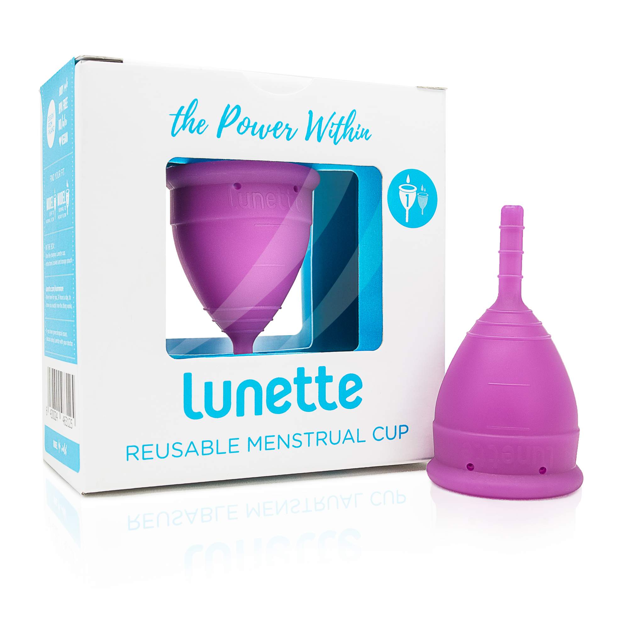 Менструальная чаша "Lunette" фиолетовая Model 2 - купить в Магазин менструальных чаш AllCup, цена на Мегамаркет