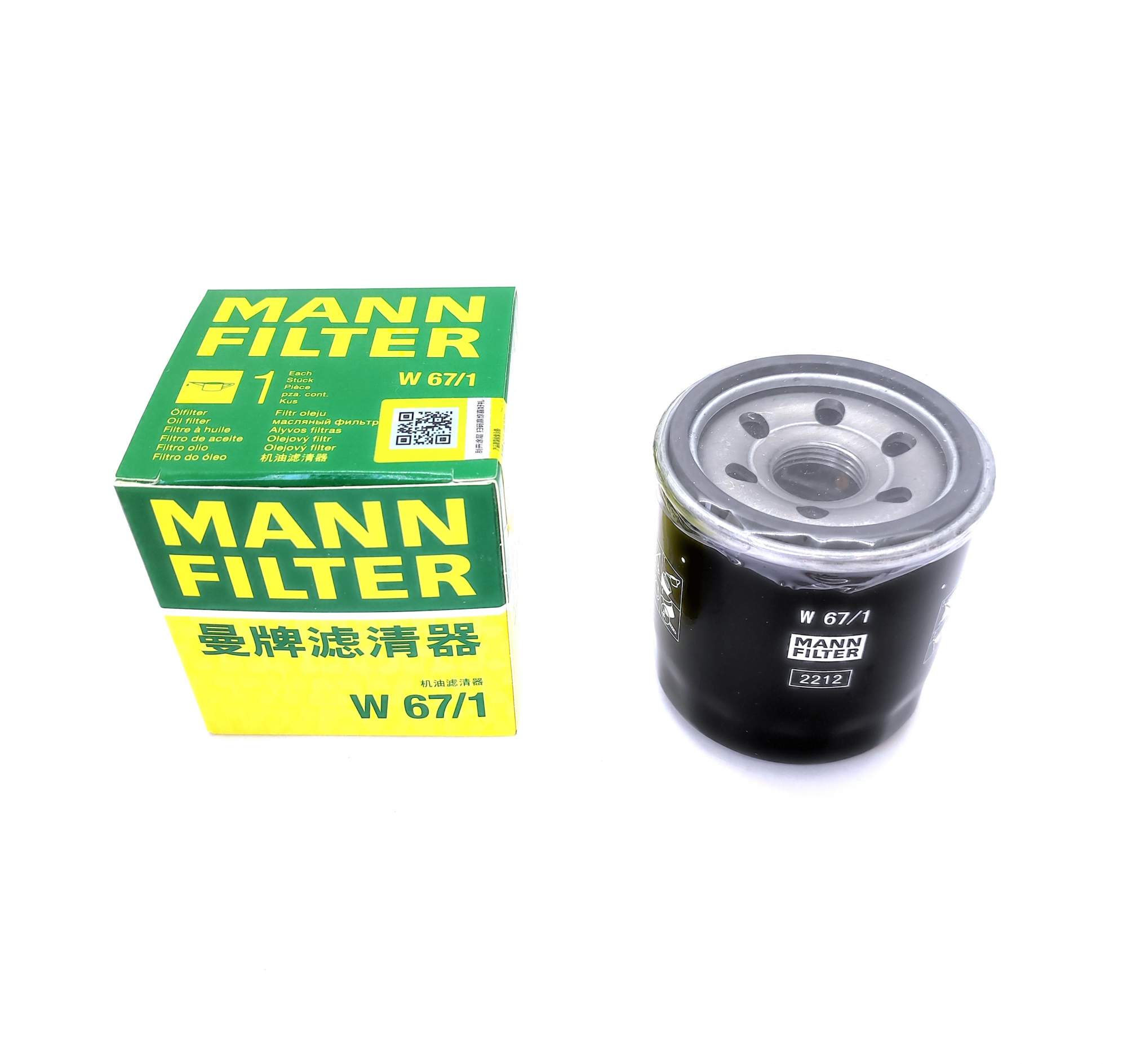 Купить фильтр масляный двигателя MANN-FILTER W67/1 W671, цены на Мегамаркет | Артикул: 600011562084