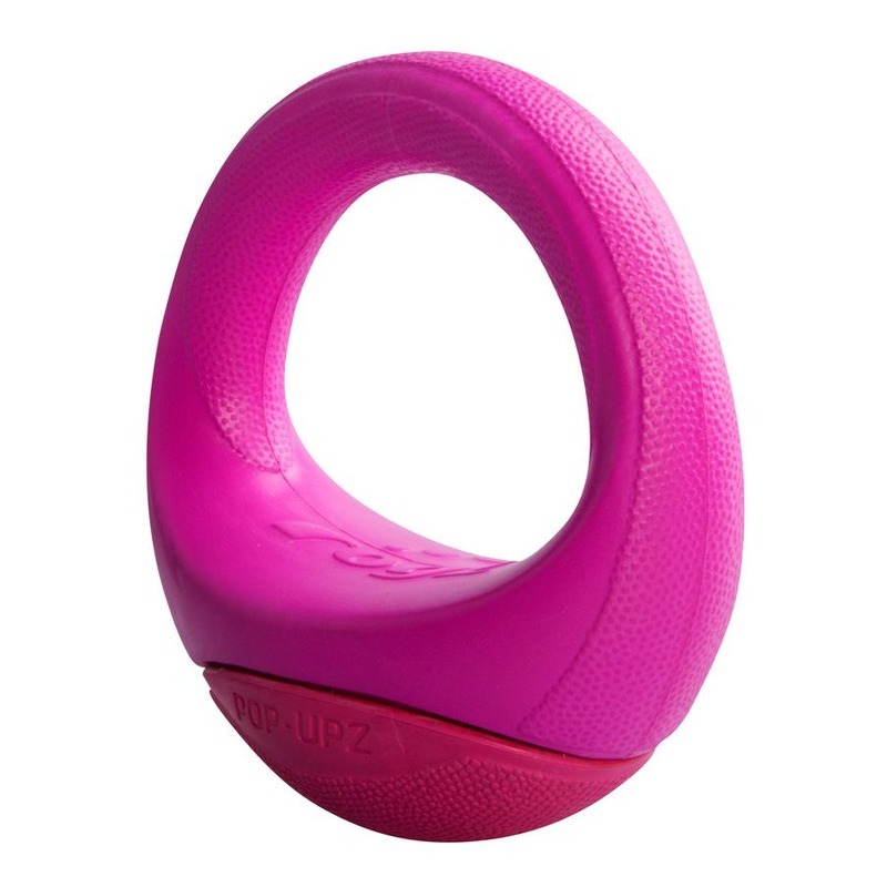 Развивающая игрушка для собак Rogz ПопАпс тип ванька-встанька, розовый, 14.5 см, PU04K