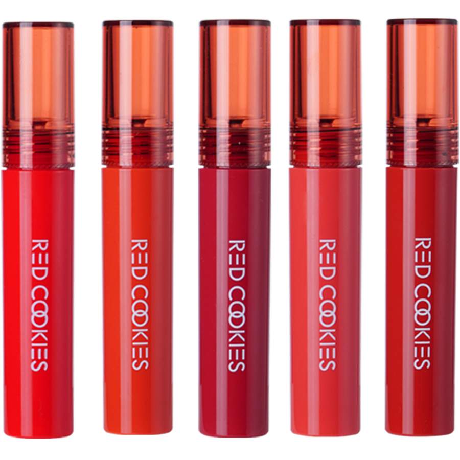 Red tint. Red cookies glow water wrap tint. rouge bunny rouge glassy gloss блеск-лак для губ сладкие излишества тон 103 coral macaron.