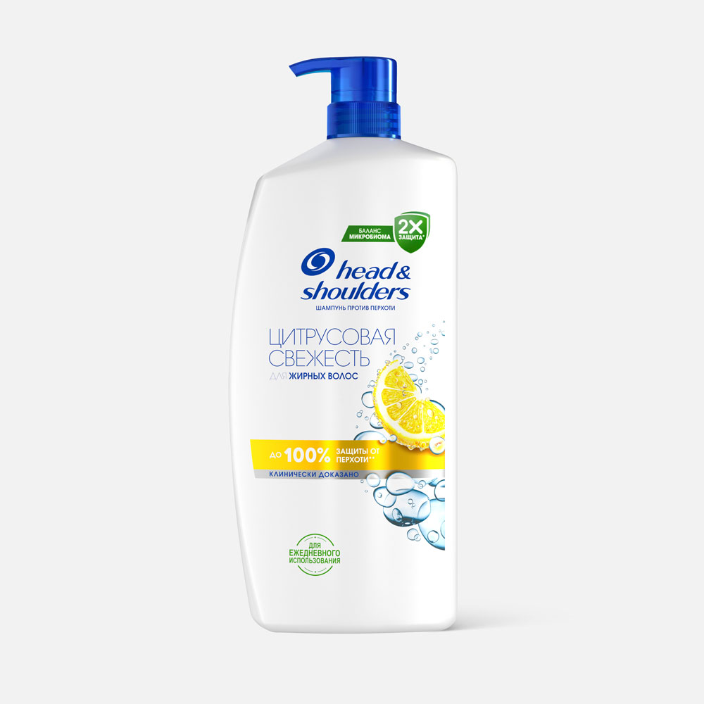 Шампунь Head & Shoulders Цитрусовая свежесть от перхоти, для жирных волос, 1 л - купить в Мегамаркет Красота МСК, цена на Мегамаркет