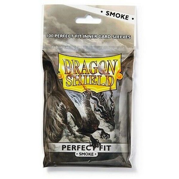 Протекторы для карт Dragon Shield Внутренние дымчатые протекторы (perfect fit smoke) - купить в Tergames, цена на Мегамаркет