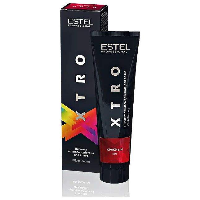 Краска для волос ESTEL XTRO Пигмент прямого действия Black красный 100 мл - купить в Малина Мания (со склада МегаМаркет), цена на Мегамаркет