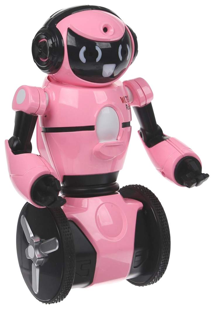 Розовый робот WL toys F4 c WiFi FPV камерой, управление через APP WLT-F4-PINK