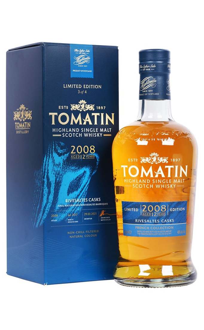 Виски Tomatin French Collection Rivesaltes Casks 12 Years Old, 0.7 л - отзывы покупателей на маркетплейсе Мегамаркет | Артикул: 100046966526