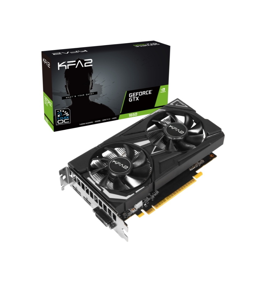 Видеокарта KFA2 NVIDIA GeForce GTX 1650 EX 1-Click OC