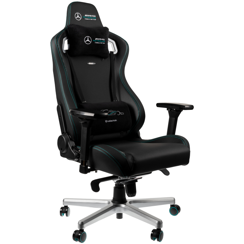 Игровое Кресло Noblechairs EPIC Mersedes AMG 2021 (NBL-EPC-PU-MPF) PU Hybrid Leather black - купить в Москве, цены на Мегамаркет | 100050152438