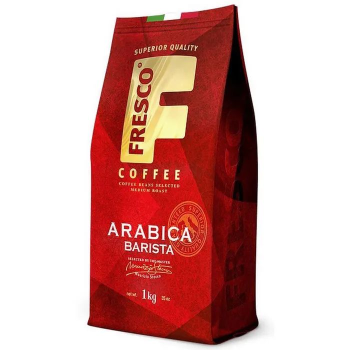 Кофе в зернах FRESCO Arabica Barista 1 кг., среднеобжаренный - купить в Champion 32, цена на Мегамаркет