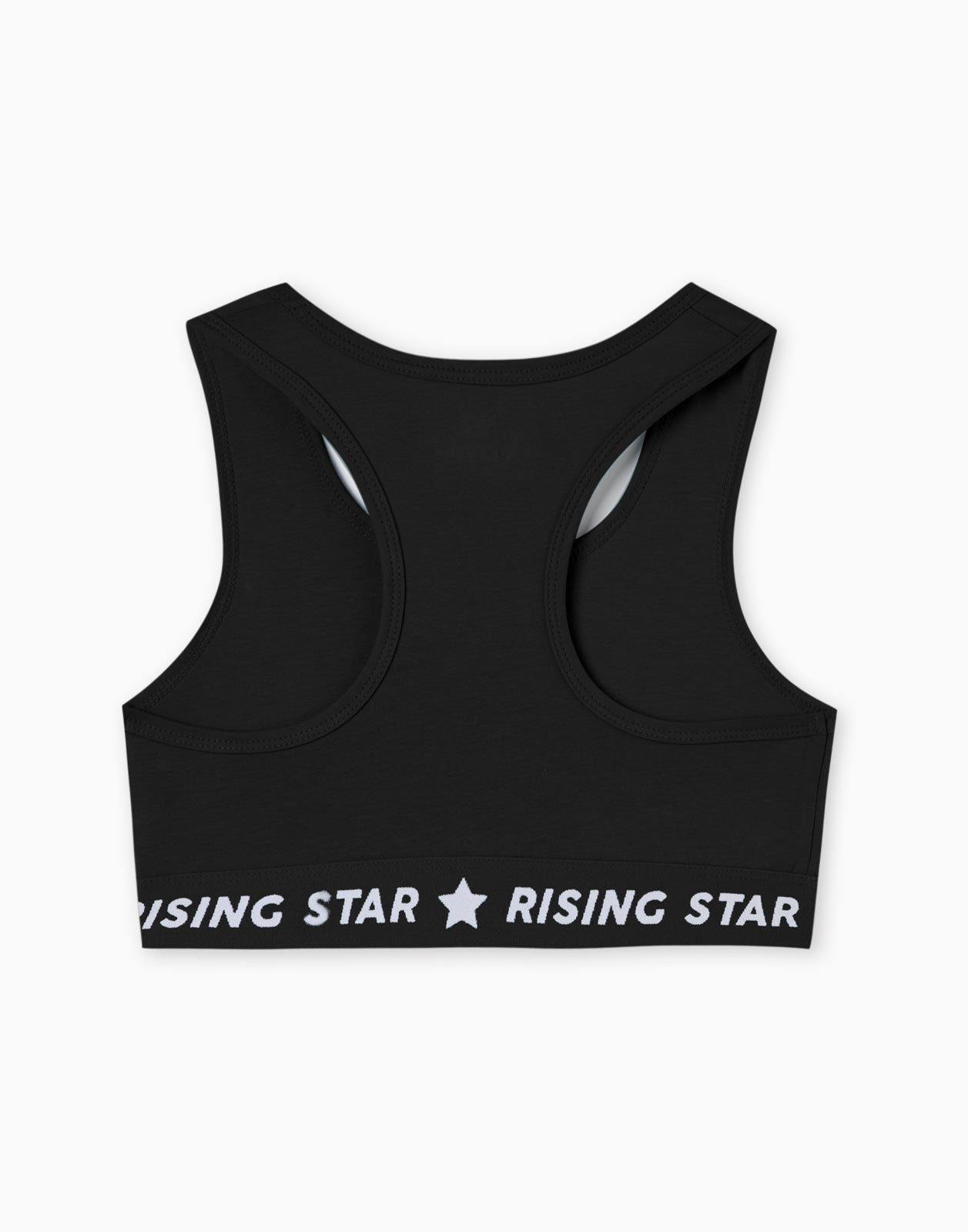 Чёрный спортивный топ с принтом Rising star для девочки 12-14л/158-164 –  купить в Москве, цены в интернет-магазинах на Мегамаркет