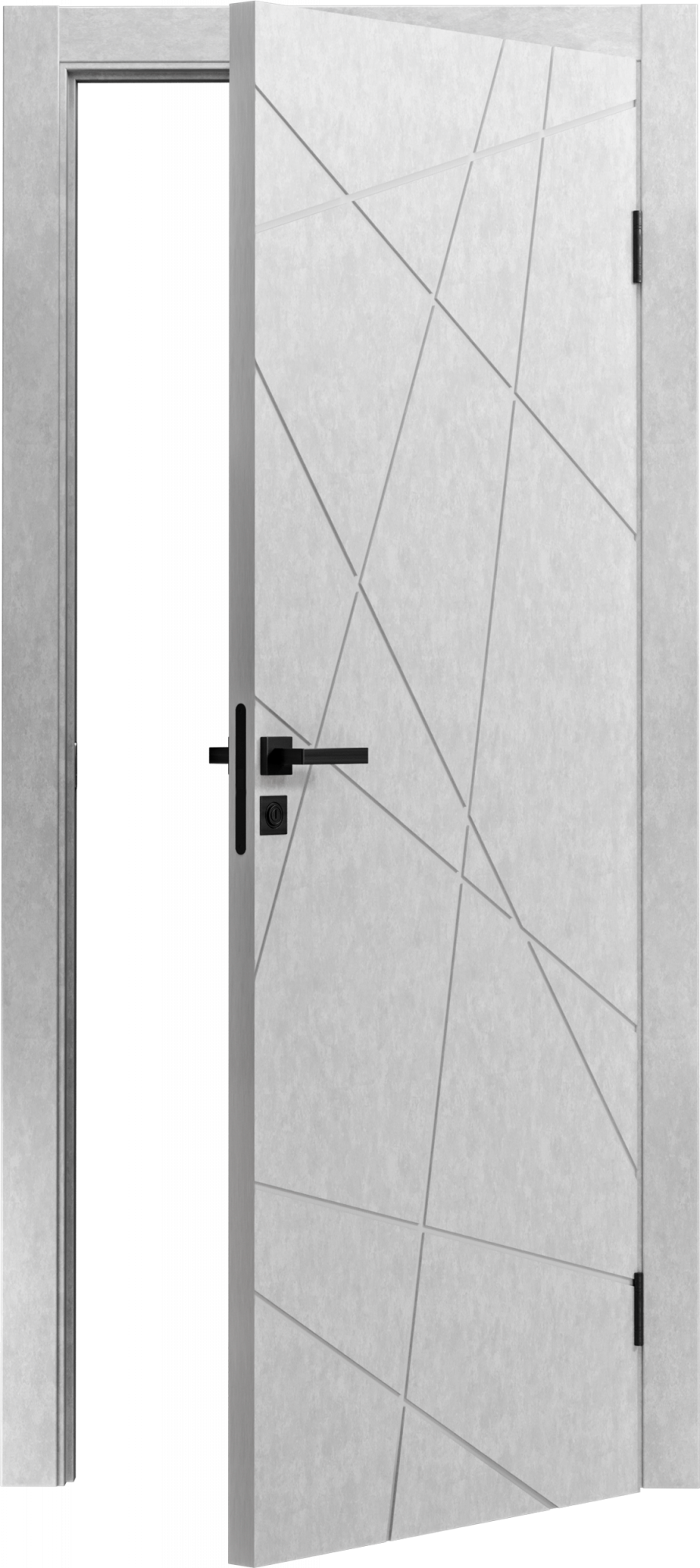 Межкомнатная дверь ВДК Паутинка, светлый бетон, 80x200, КОМПЛЕКТ ...