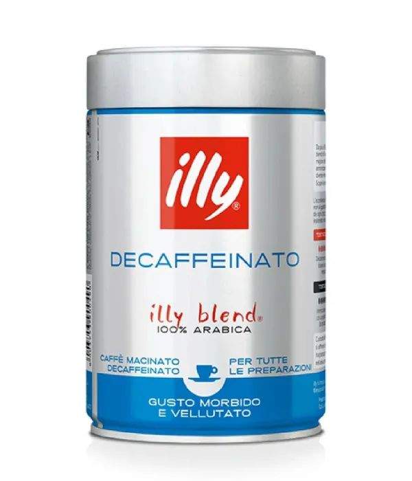 Купить кофе молотый ILLY без кофеина DECAF, 100% арабика 250 гр ж/б, цены на Мегамаркет | Артикул: 100051912652