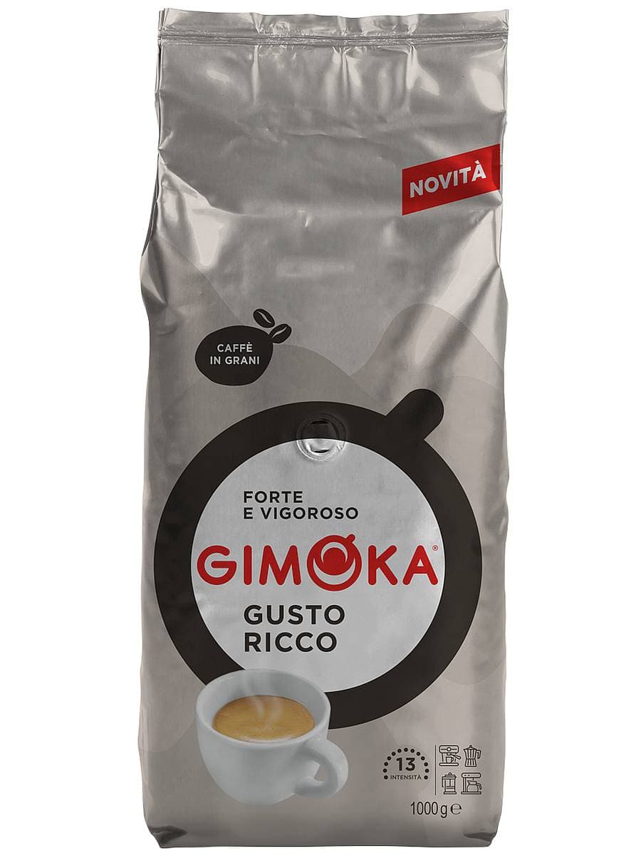 Кофе в зернах Gimoka Gusto Ricco 1000 г - купить в Бариста-Лтд.Ру, цена на Мегамаркет