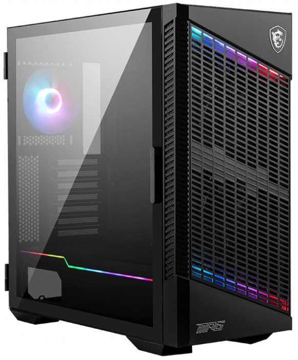 Корпус компьютерный MSI MPG VELOX 100P AIRFLOW (306-7G18P21-809) Black - купить в www.cenam.net, цена на Мегамаркет