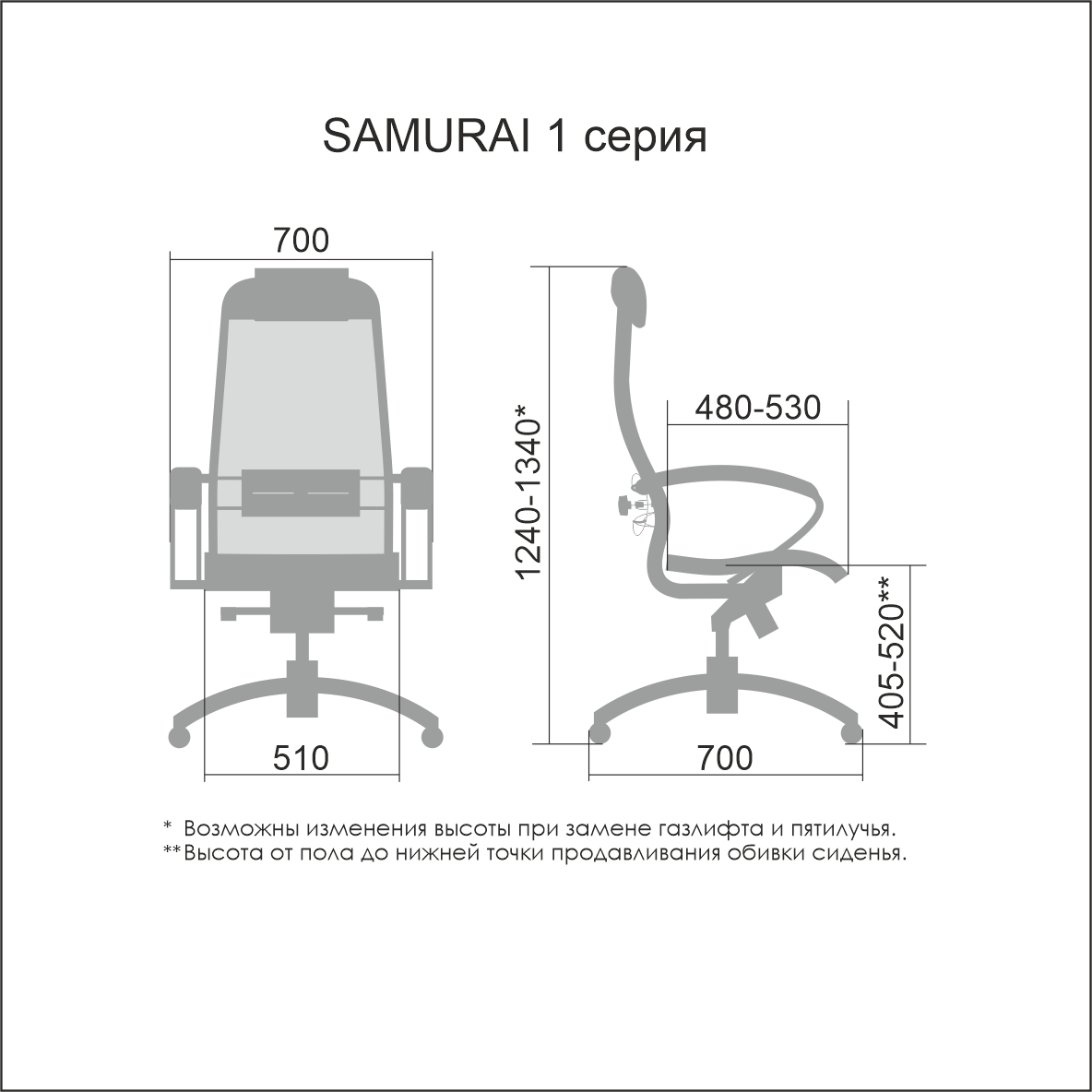 Кресло Samurai Comfort-1.01 Черный