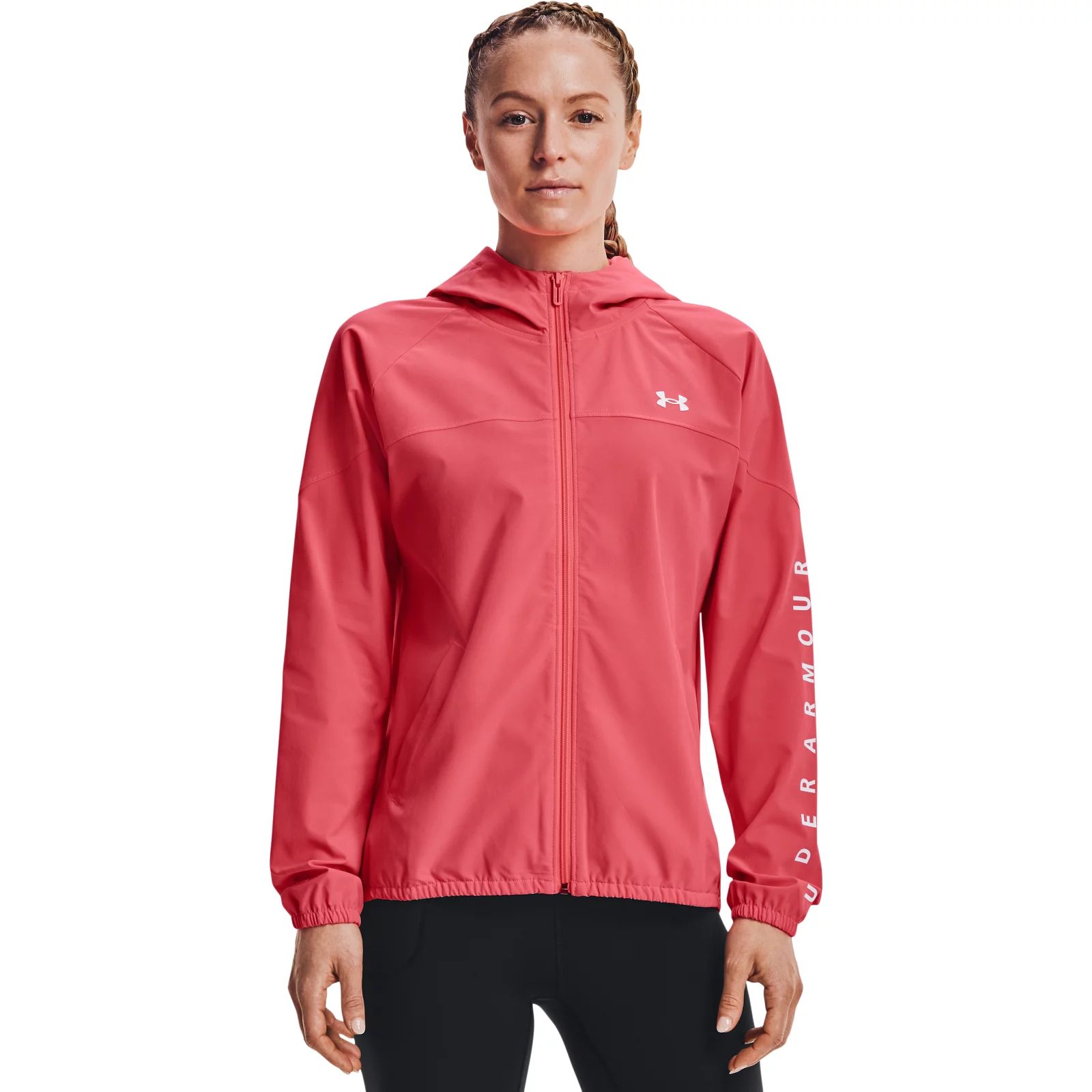 Спортивная ветровка женская Under Armour 1351794 розовая 44 RU