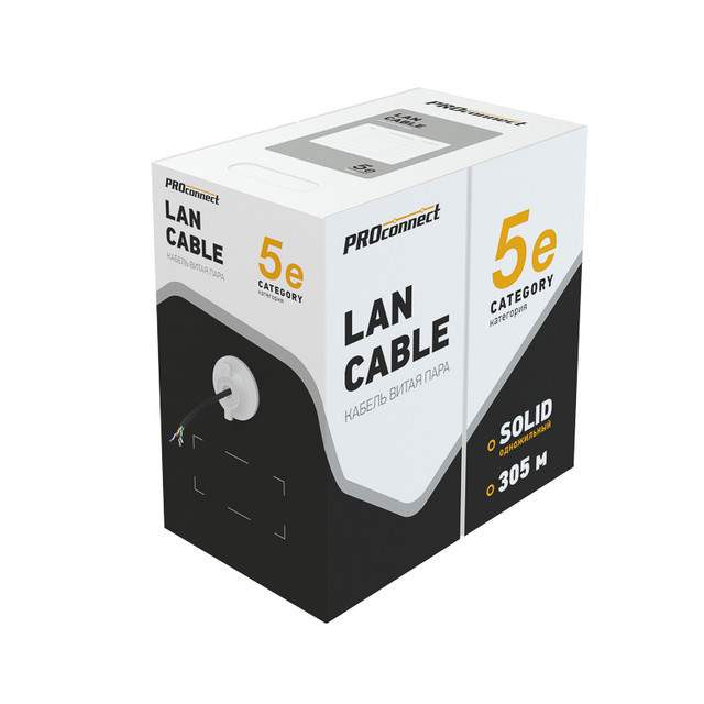Кабель витая пара PROconnect FTP 4PR 24AWG cat5e, 305 м купить в ...