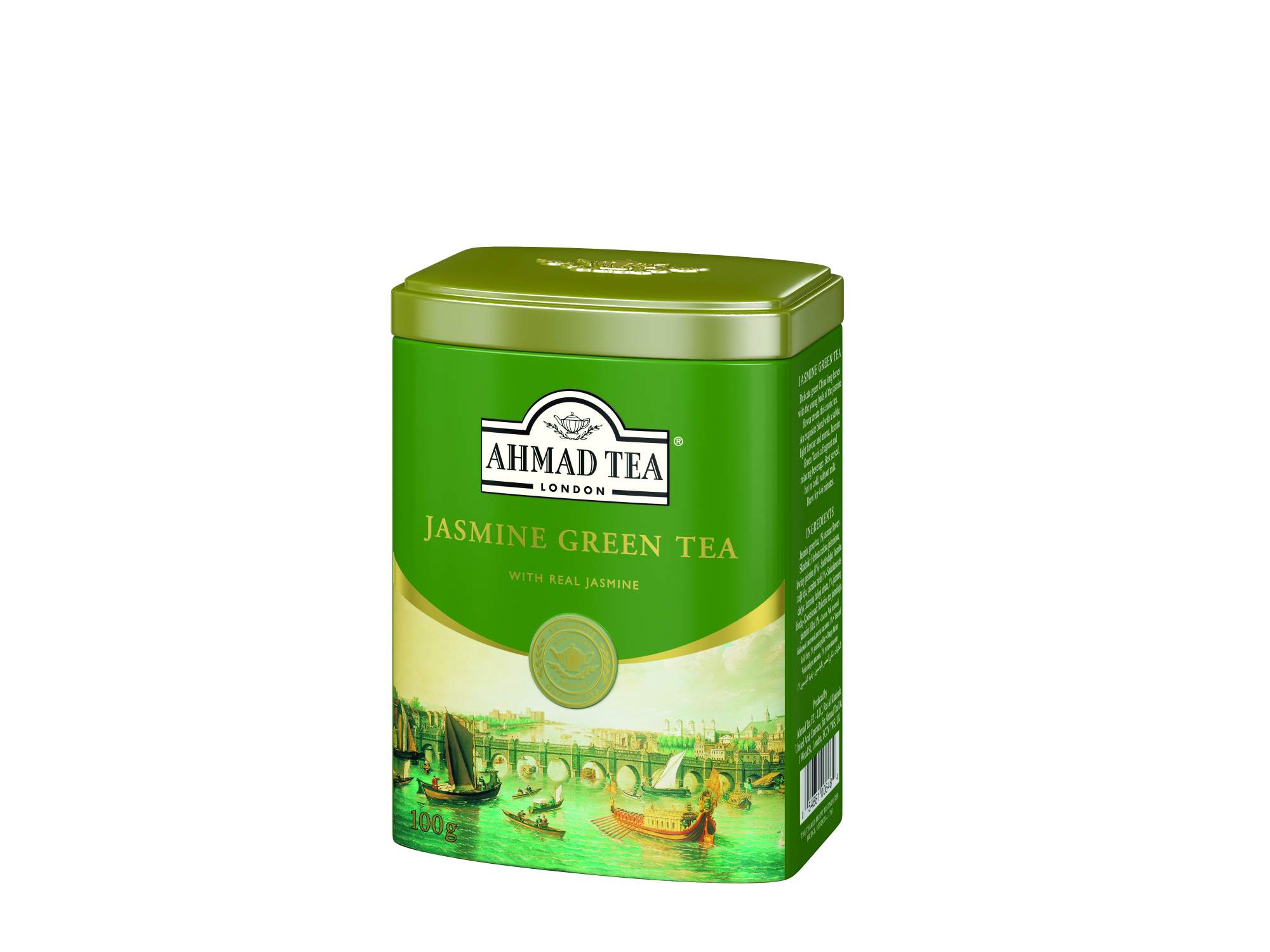 Чай с ароматом жасмина Ахмад Теа. Ahmad Tea Green Tea 100 гр. Ахмад зеленый с жасмином.