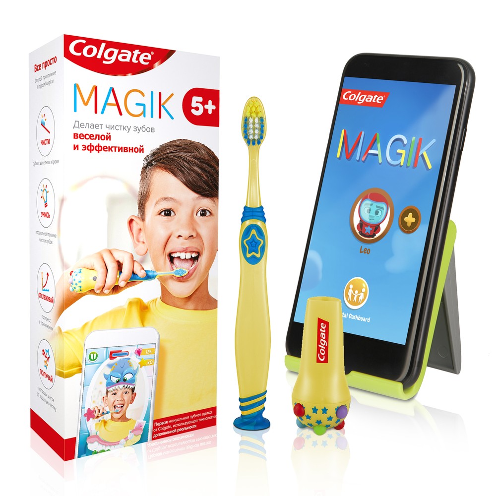 Отзывы о детская зубная щетка Colgate Magik с приложением для чистки зубов  5+, супермягкая - отзывы покупателей на Мегамаркет | детские зубные щетки  61002444 - 100027306756