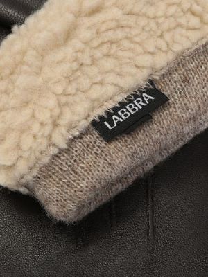 Перчатки женские Labbra LB-0204-1 темно-коричневые р.6.5