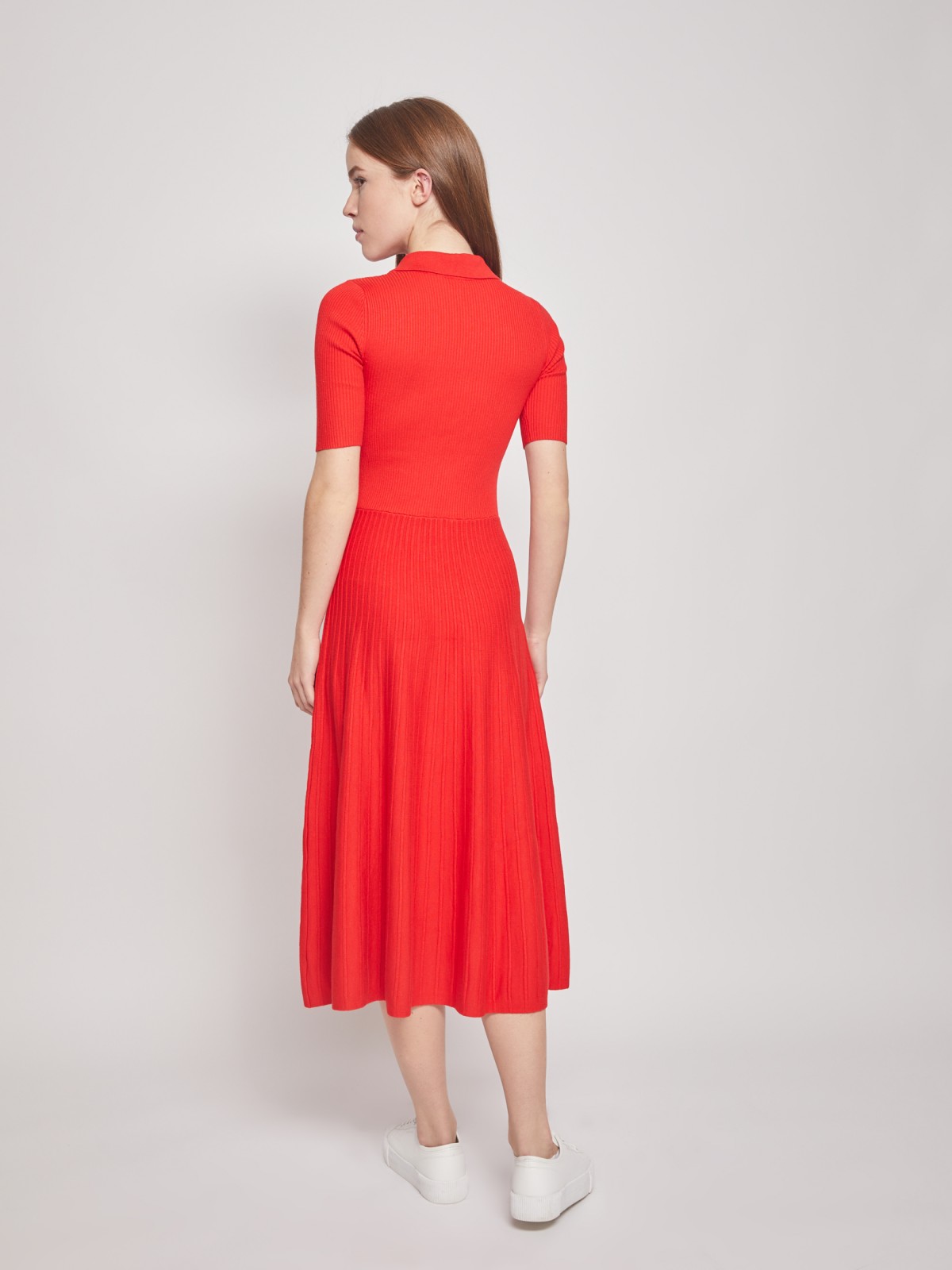 Платье женское Zolla 222118443021 красное XL