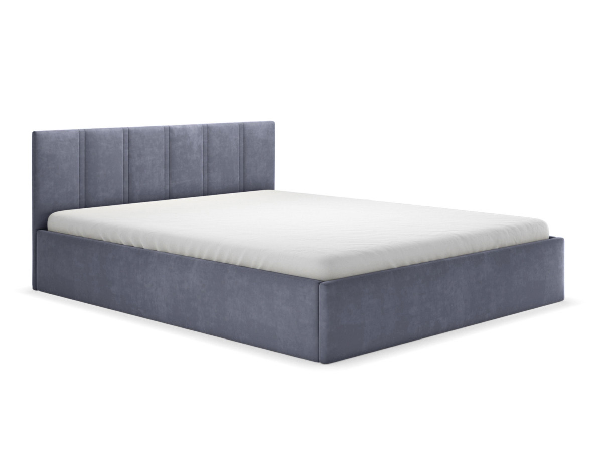 Двуспальная кровать Первый Мебельный Кери Серый, велюр 140х200 см – купить в Москве, цены в интернет-магазинах на Мегамаркет