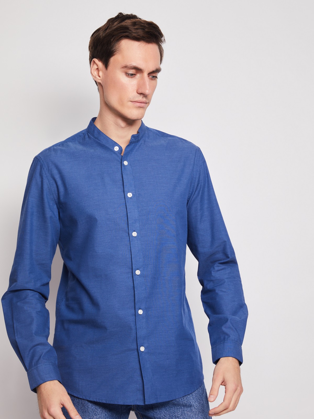 Рубашка мужская Zolla 21211214R052 синяя 3XL
