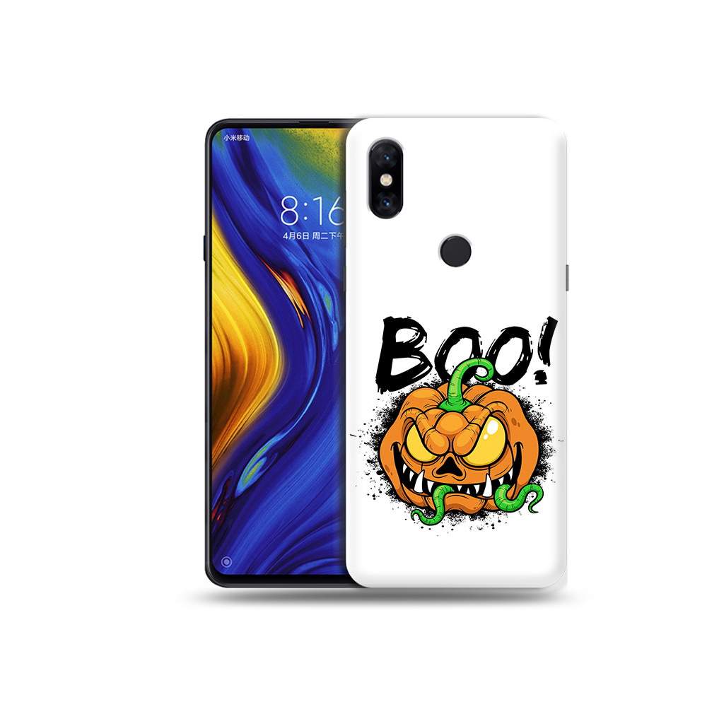 Чехол MyPads Tocco для Xiaomi Mi Mix 3 Хэллоуин бу (PT119757.326.193),  купить в Москве, цены в интернет-магазинах на Мегамаркет