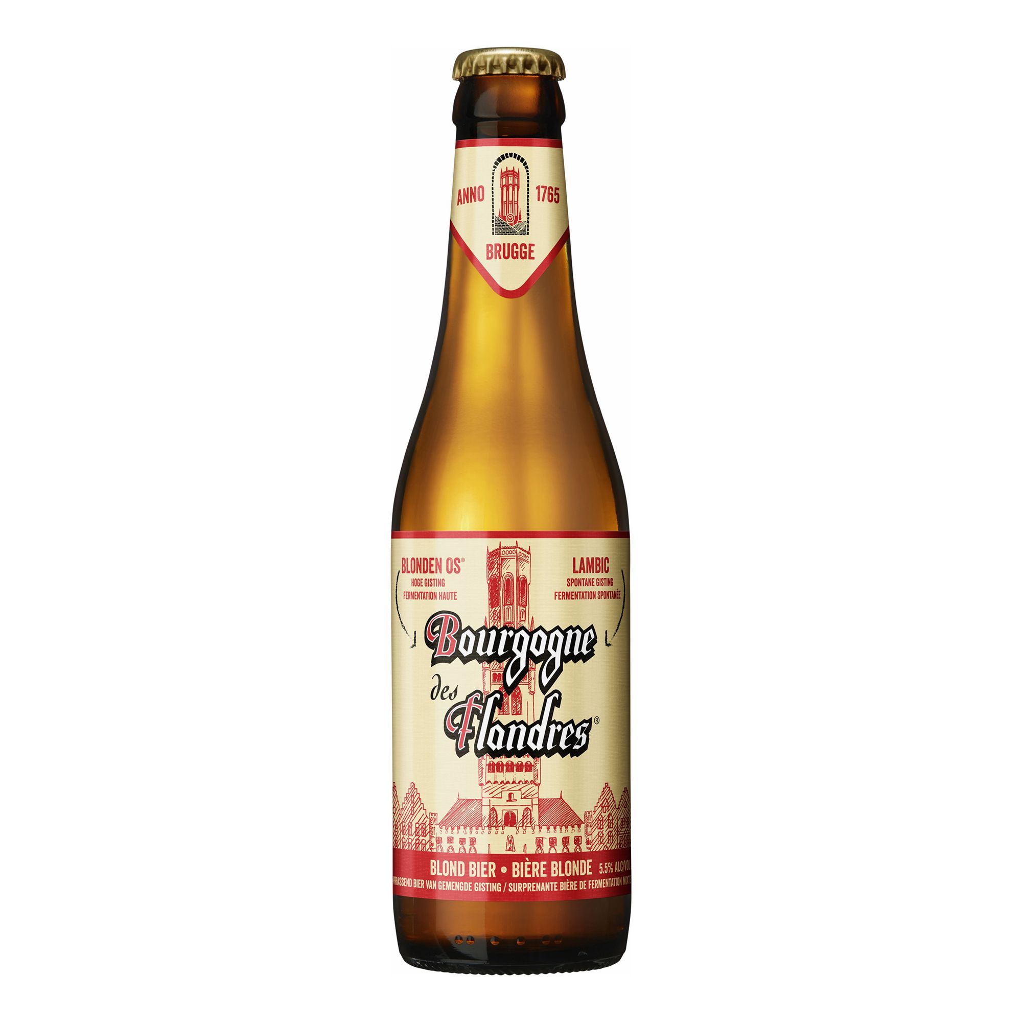 Пивной напиток Bourgogne des Flandres Blonde светлый фп 5,5% 0,33 л - mega...