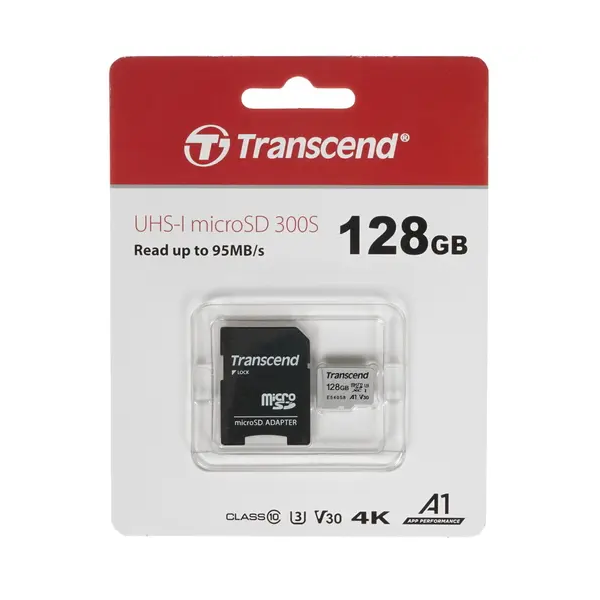 Карта памяти Transcend 128 Гб Ultimate UHS-I U3 (TS128GUSD300S-A), купить в Москве, цены в интернет-магазинах на Мегамаркет