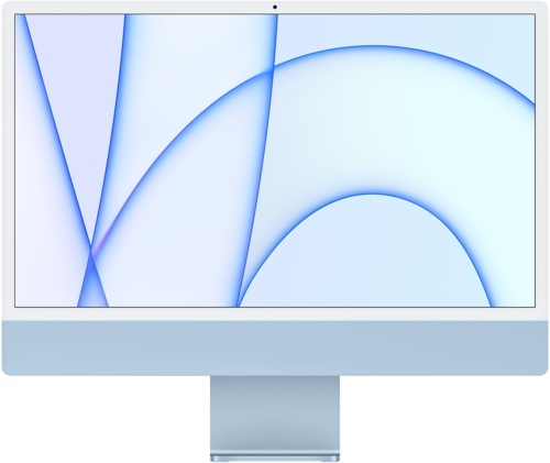 Моноблок Apple iMac 24 M1\8\256\8-core GPU Blue (MGPK3RU/A)