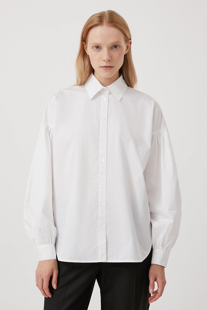 Рубашка женская Finn Flare FWB51034 белая M