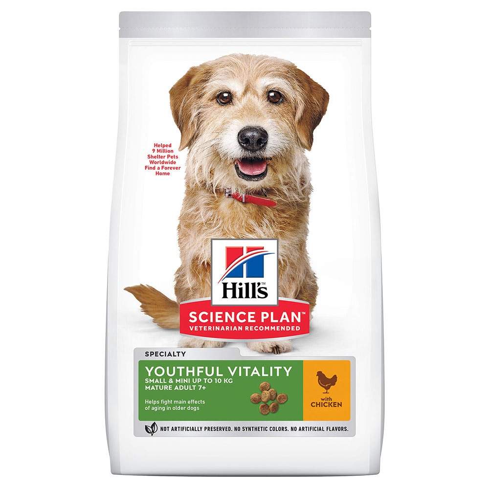Сухой корм для собак Hill's Science Plan Senior Vitality, с курицей и рисом, 1,5 кг