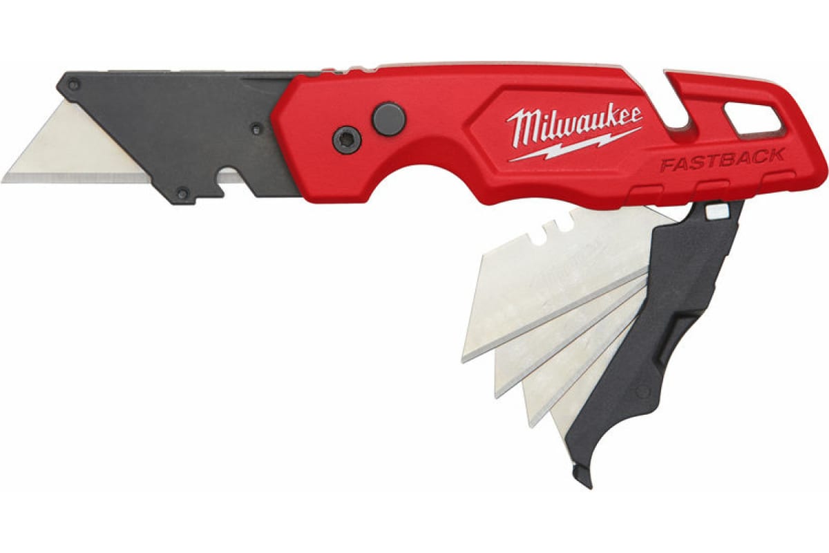 Нож складной Milwaukee 4932471358 Fastback с отсеком для хранения лезвий купить в интернет-магазине, цены на Мегамаркет